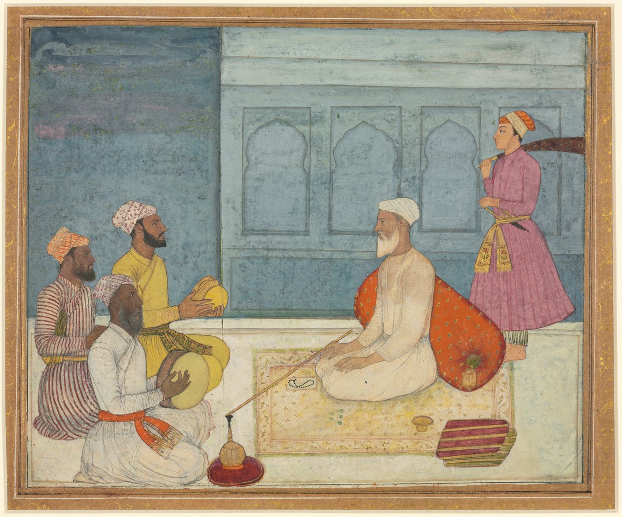 Sultan and Musicians by Unbekannt Unbekannt
