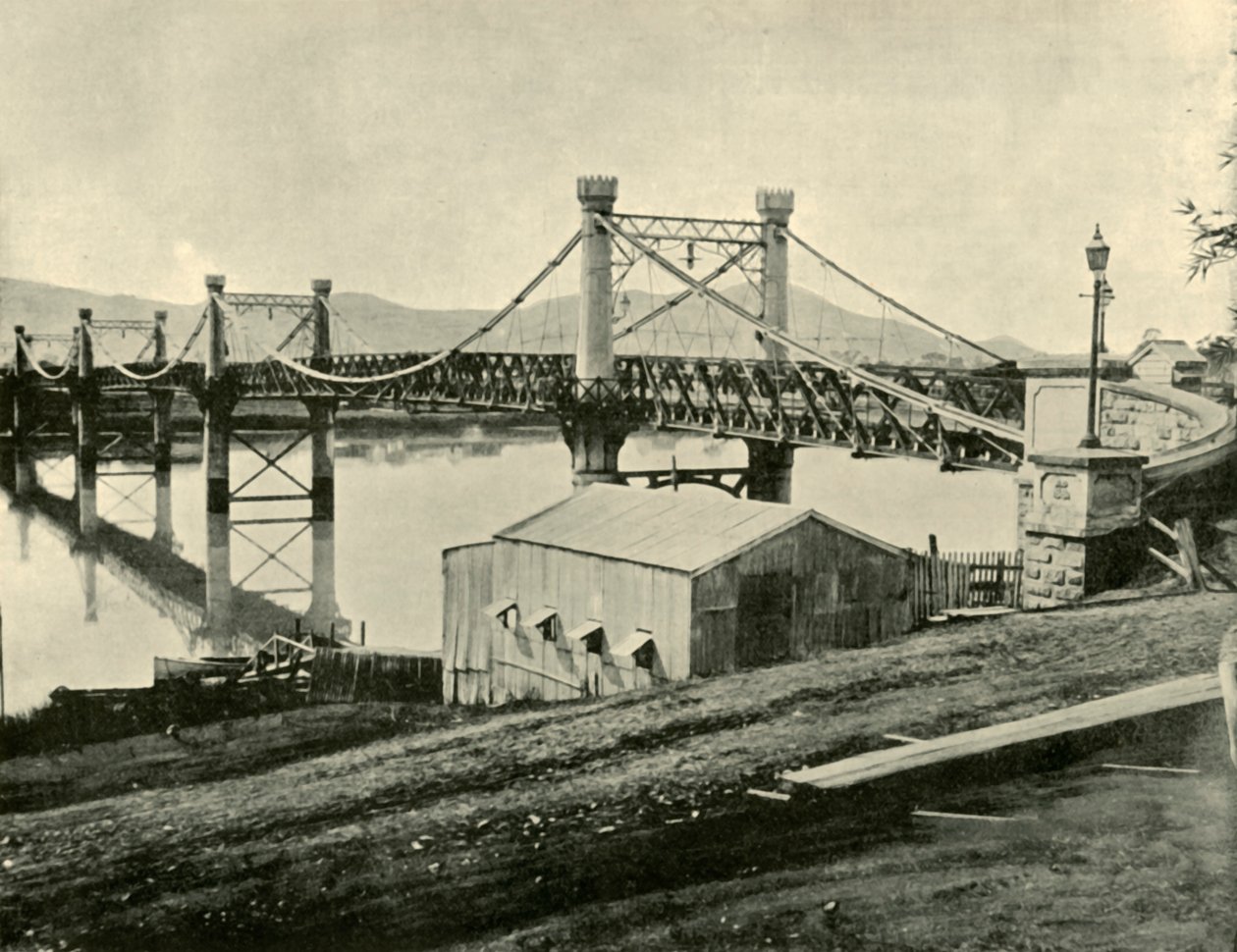 Suspension Bridge, over the Fitzroy, 1901 by Unbekannt