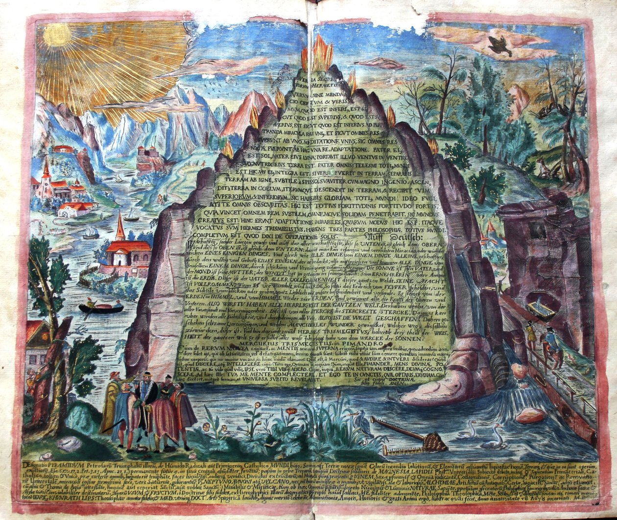 Tabula Smaragdina Emerald Tablet of Hermes Trismegistus by Unbekannt