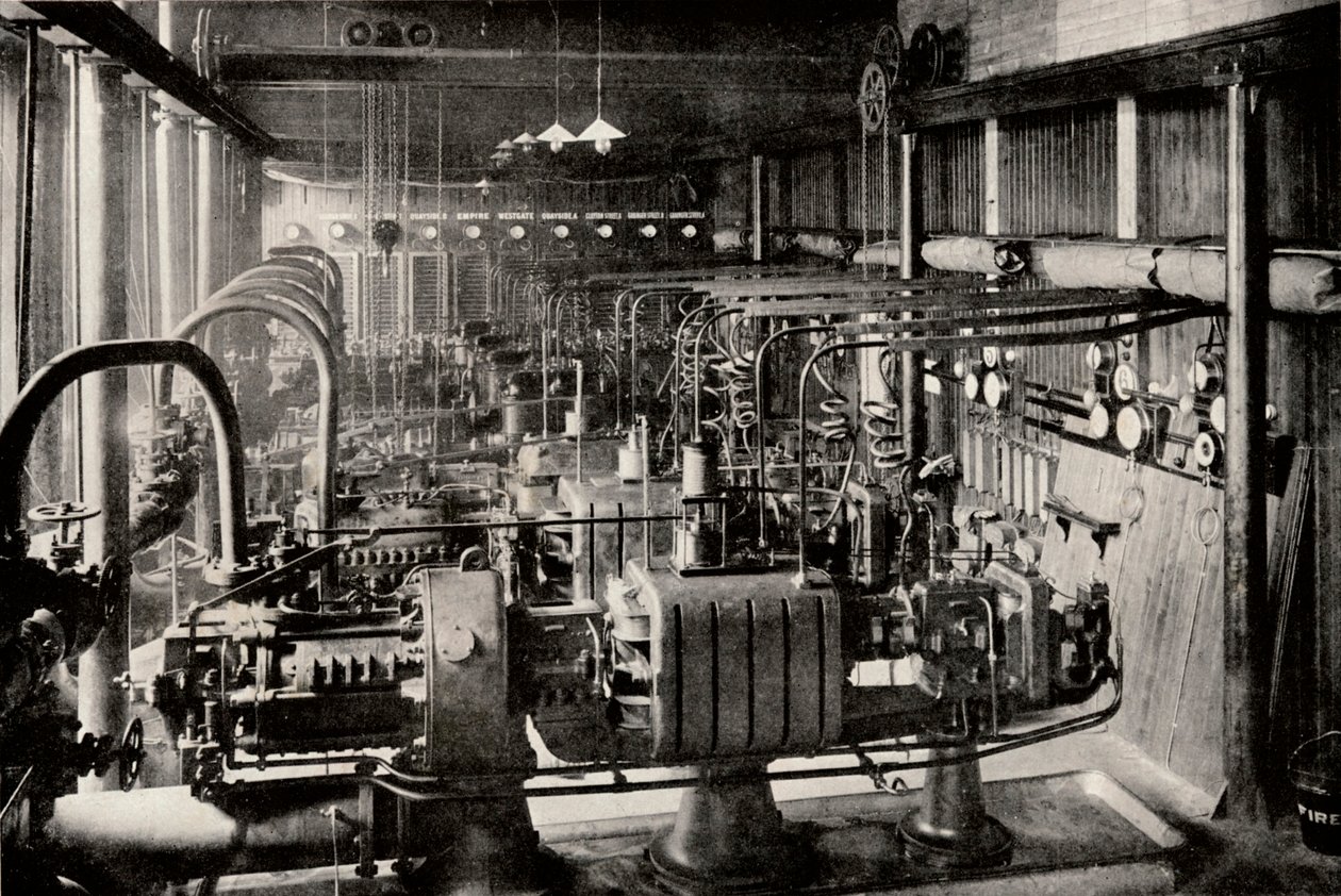 The First Parsons Turbo-Electric Generating Station by Unbekannt