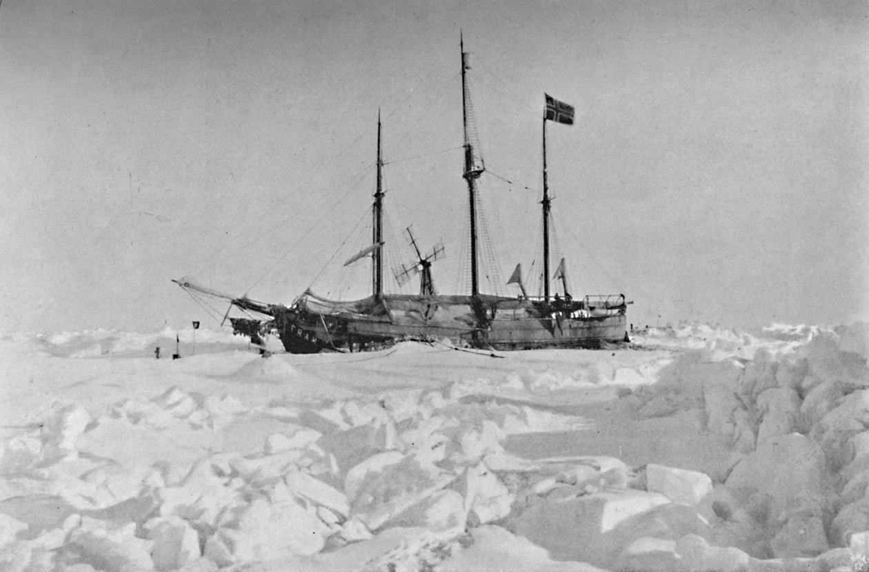 The Fram in the Ice by Unbekannt