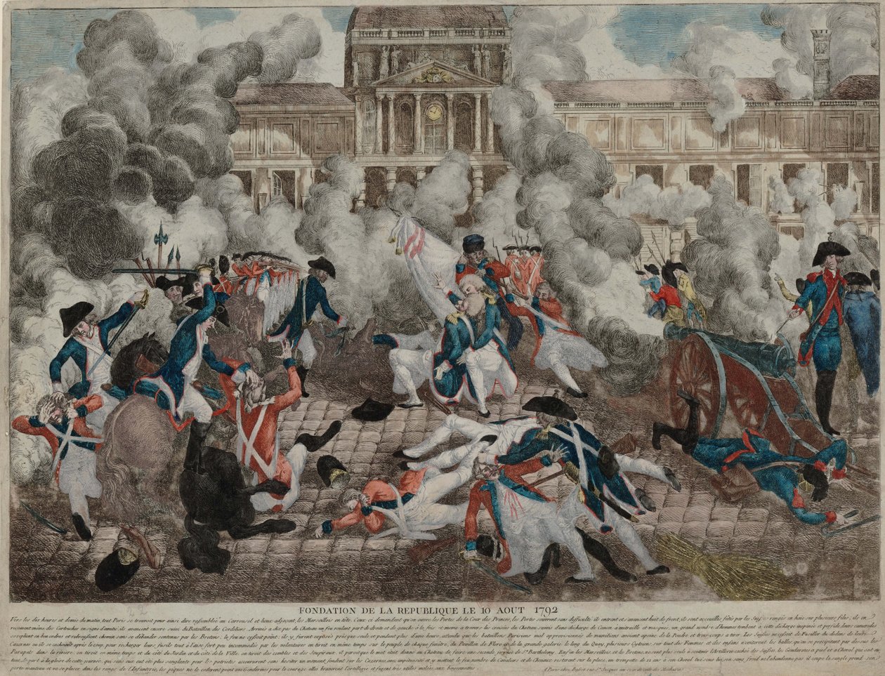 The Insurrection of 10 August 1792 by Unbekannt
