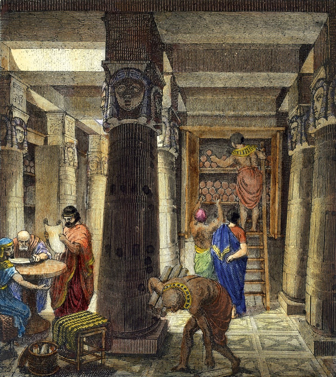 The Library of Alexandria by Unbekannt