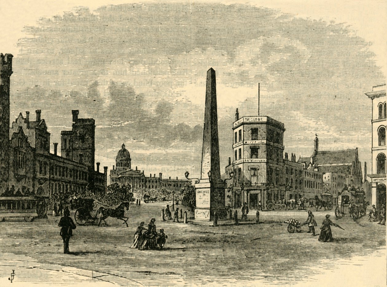 The Obelisk in St. Georges Circus by Unbekannt