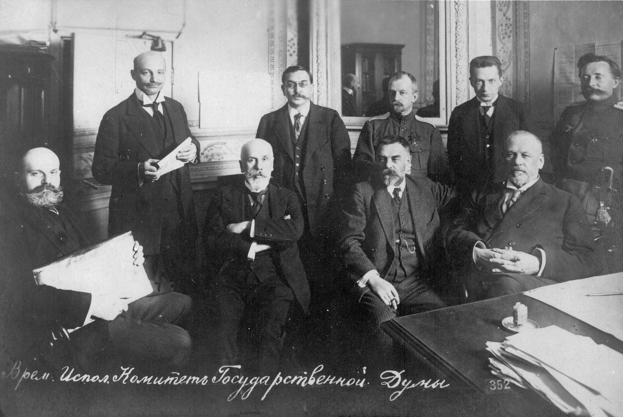 The Provisional Committee of the State Duma, 1917 by Unbekannt