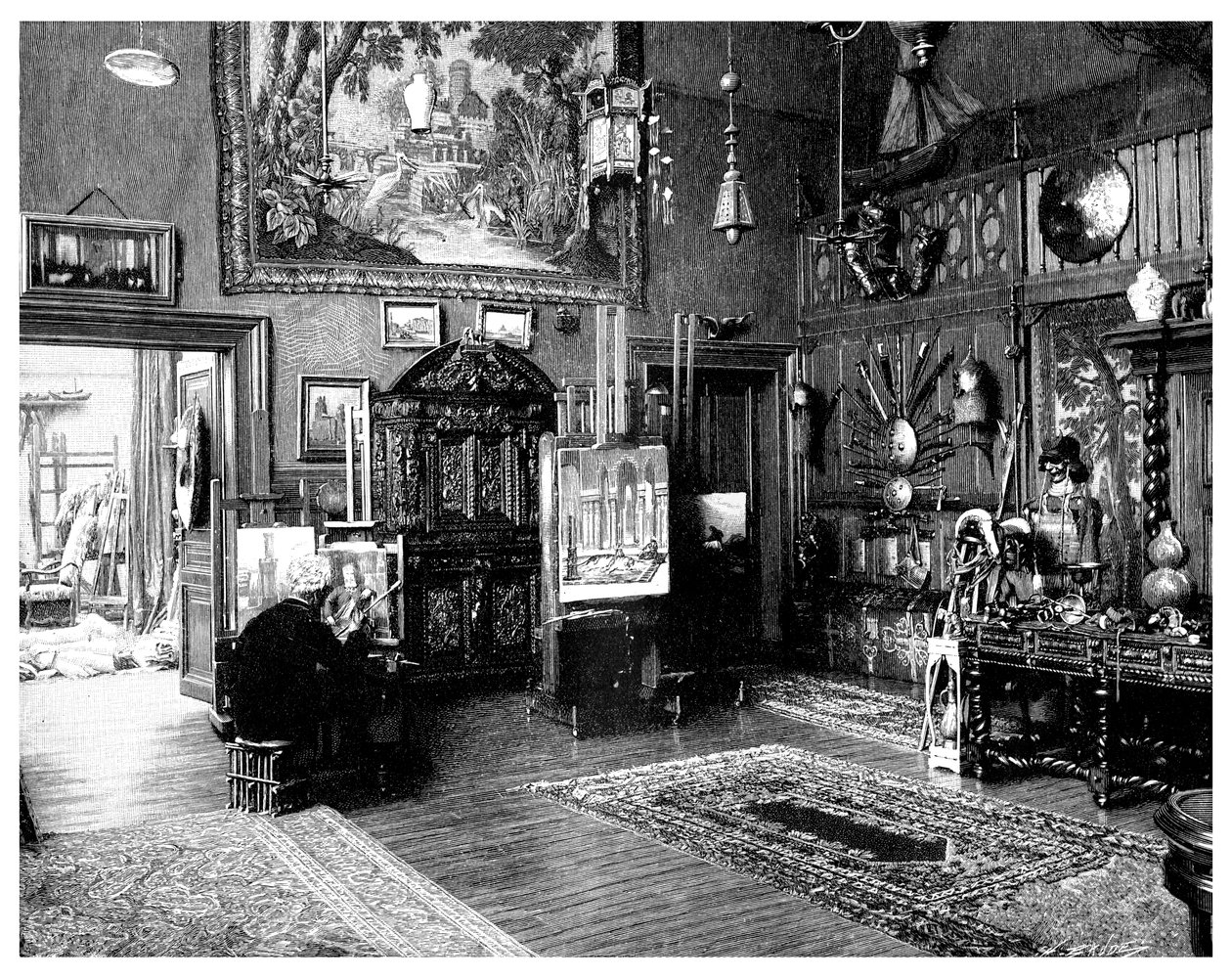 The Study of Monsieur JL Gerome by Unbekannt