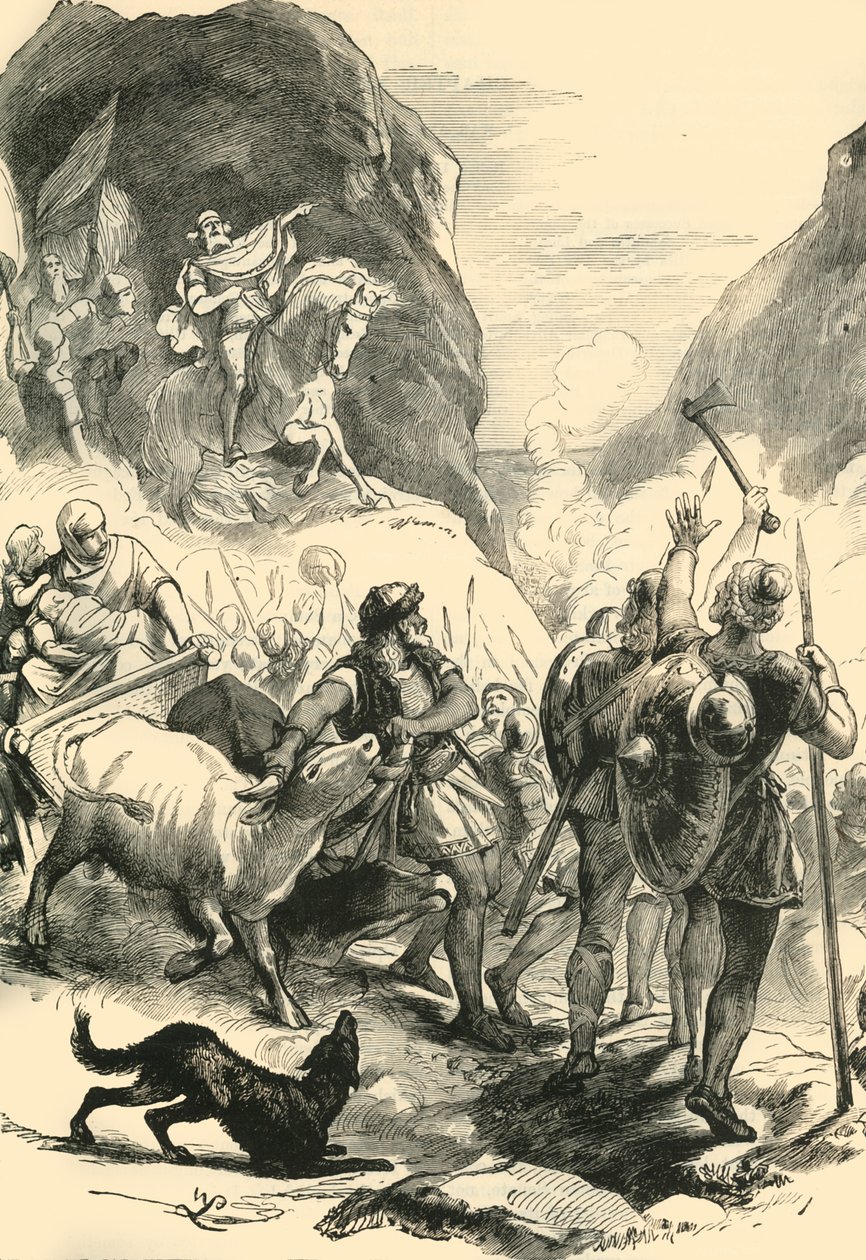 The Teutons on the March by Unbekannt