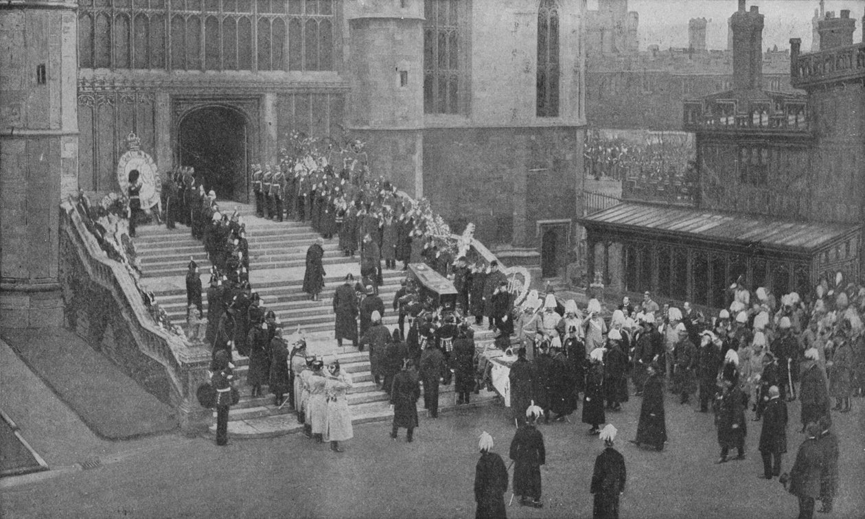 The Funeral of Queen Victoria by Unbekannt