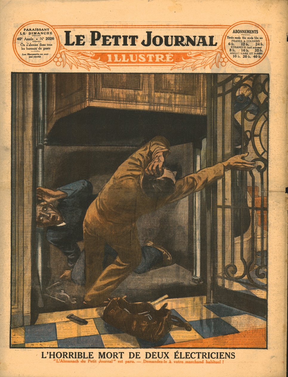 The Horrible Death of Two Electricians by Unbekannt