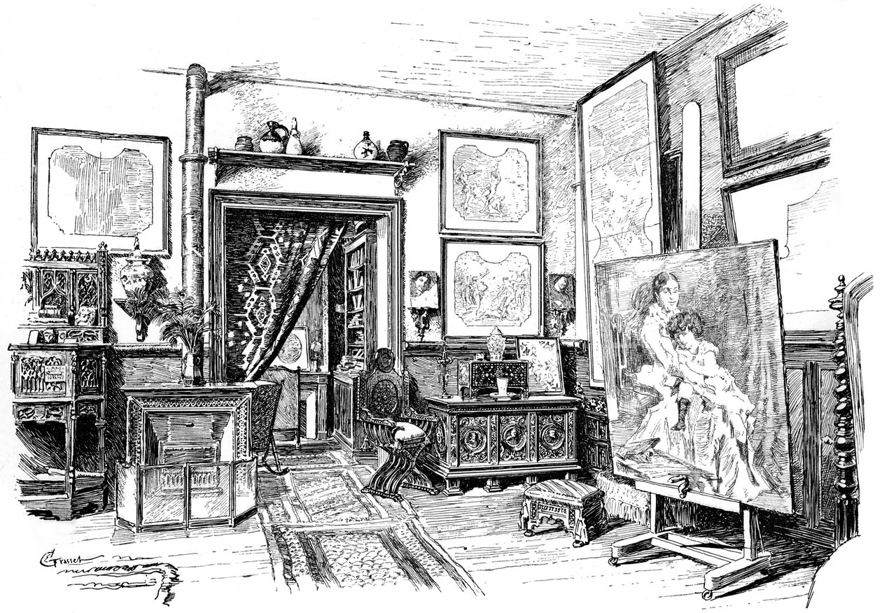 The Smaller Studio of Paul-Jacques-Aime Baudry by Unbekannt