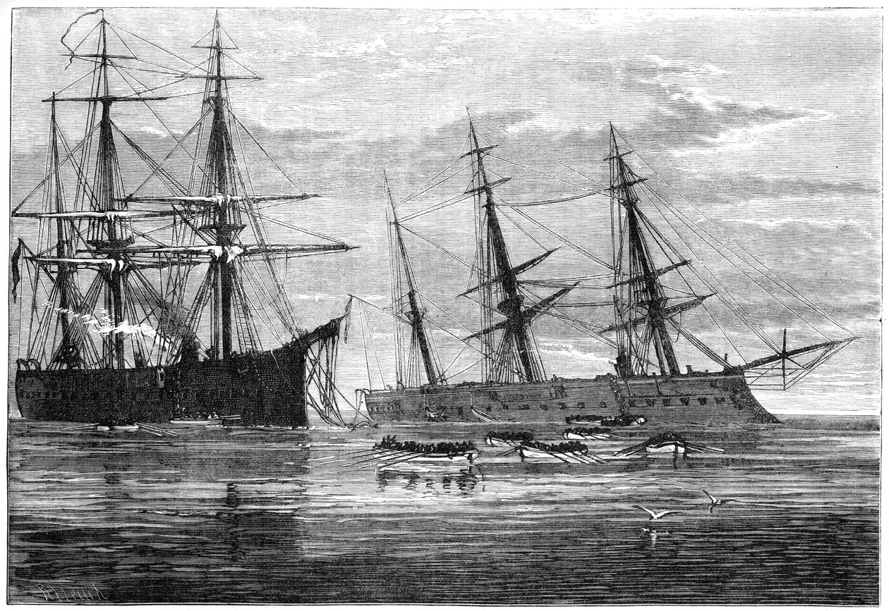 The Wreck of HMS Vanguard by Unbekannt