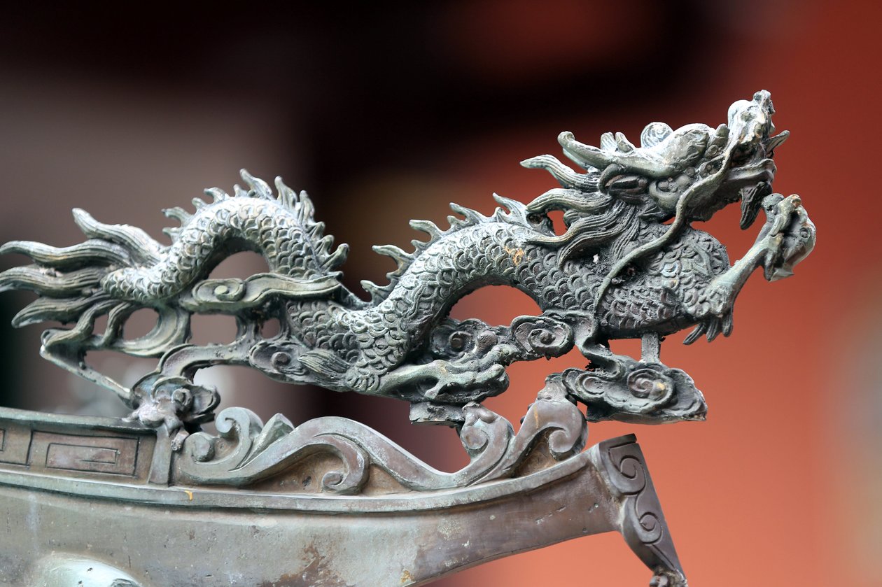 Dragon at Thian Hock Keng Temple by Unbekannt