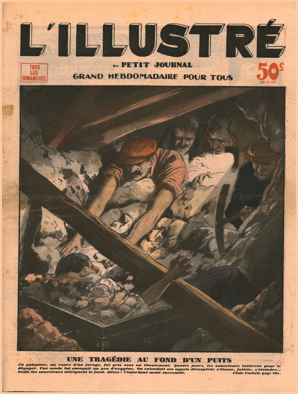 Tragedy at the bottom of a well by Unbekannt