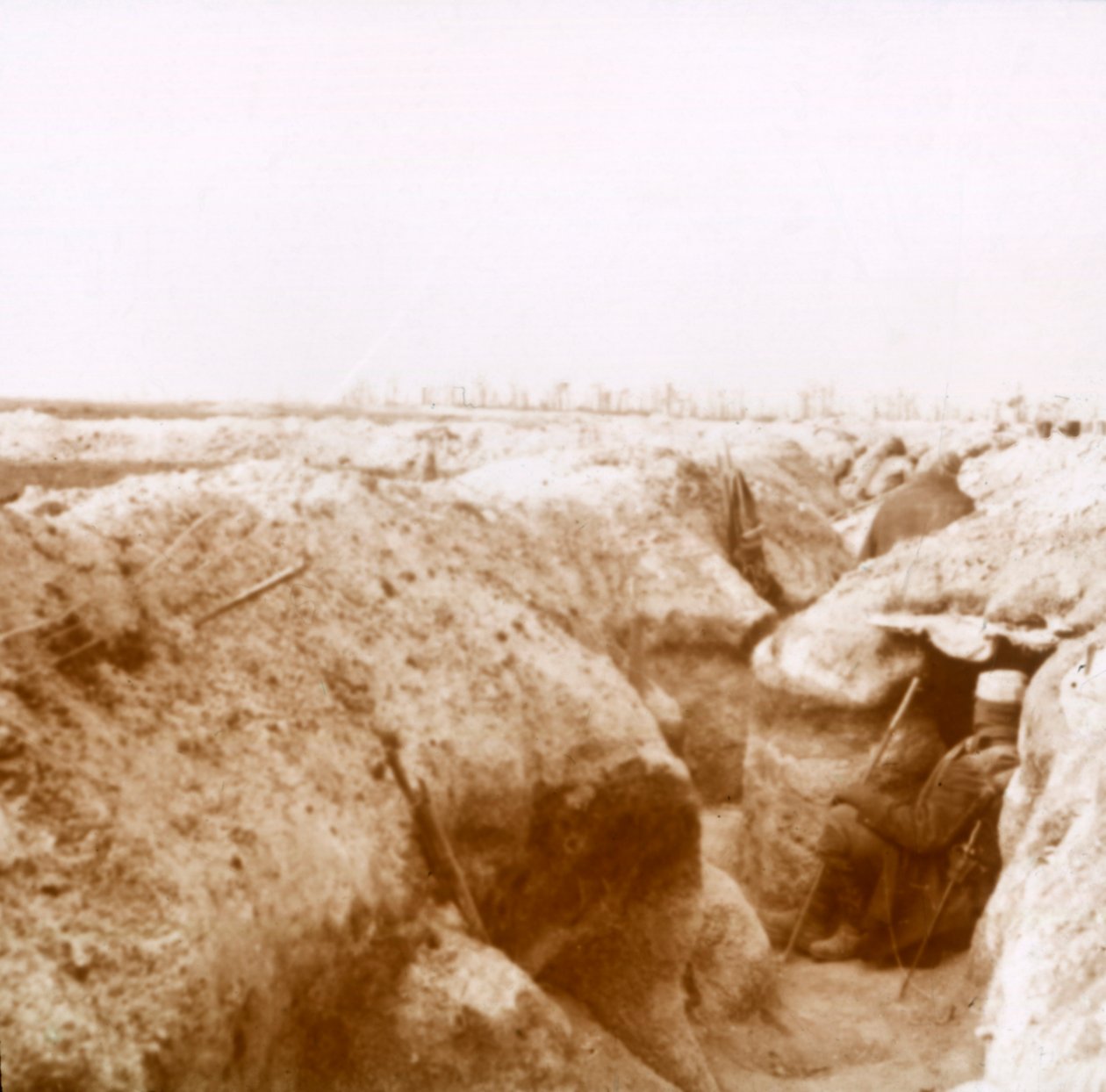 Trenches, Champagne, northern France by Unbekannt