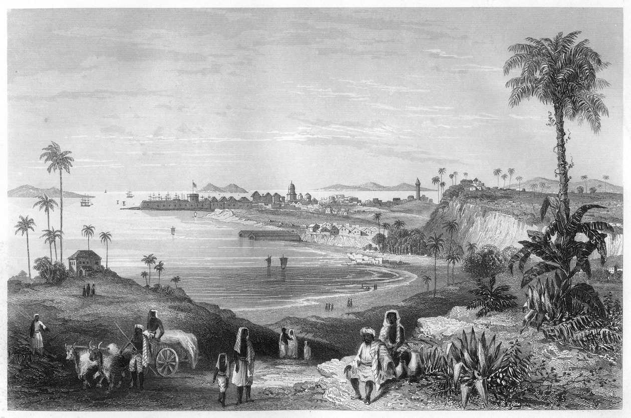 View of Bombay showing the fort by Unbekannt
