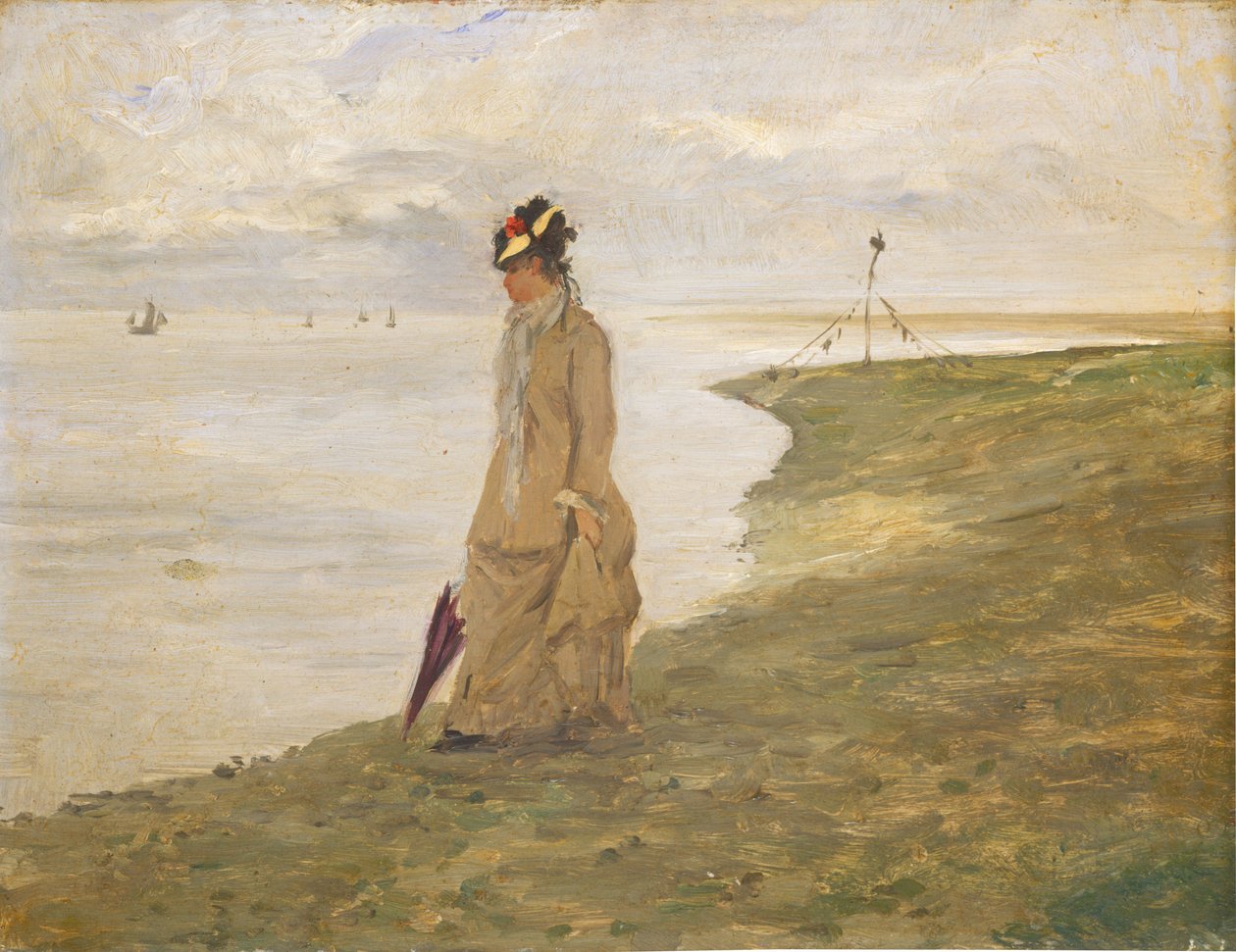 Woman by the Seaside by Unbekannt