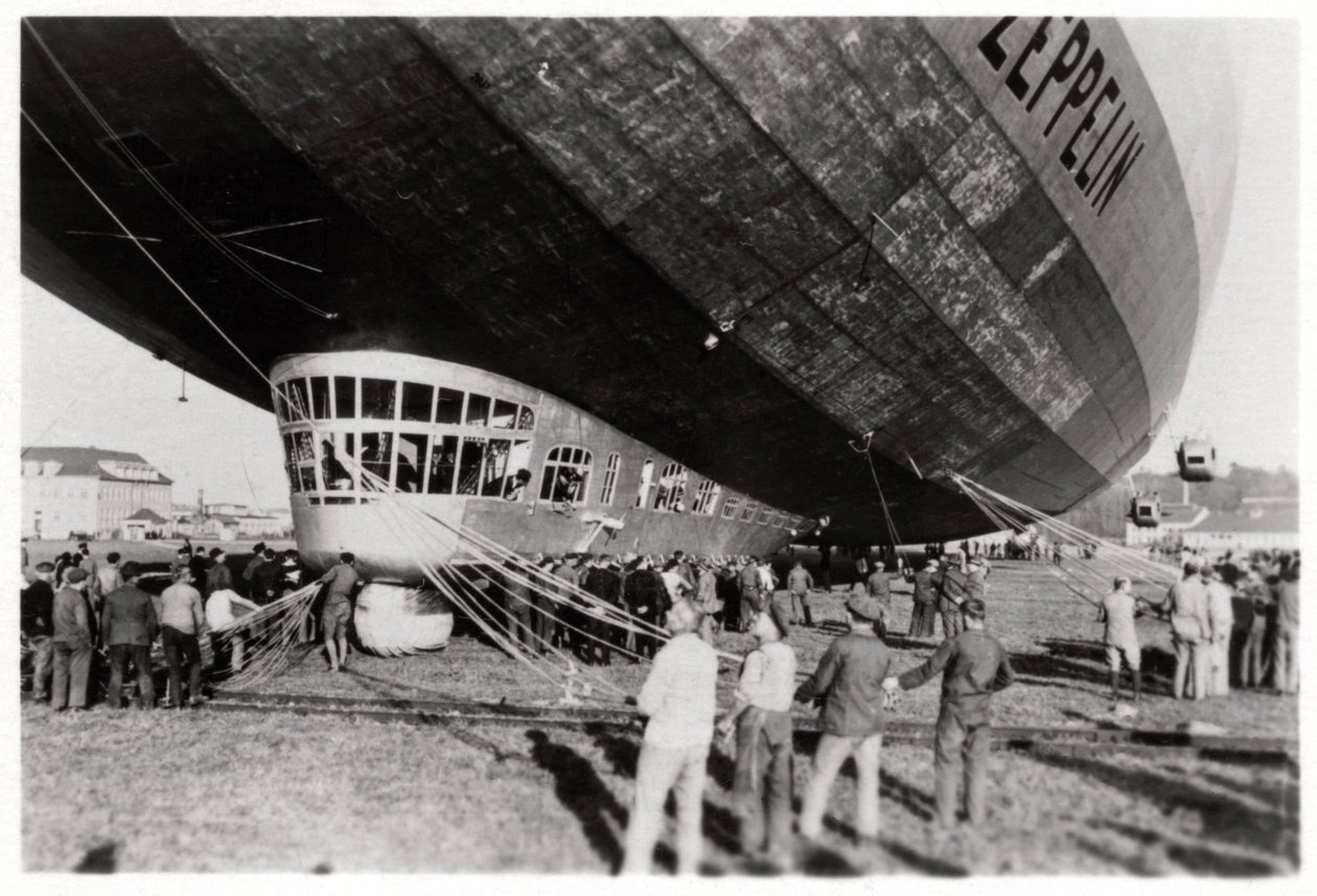 Zeppelin LZ 127 Graf Zeppelin after landing by Unbekannt