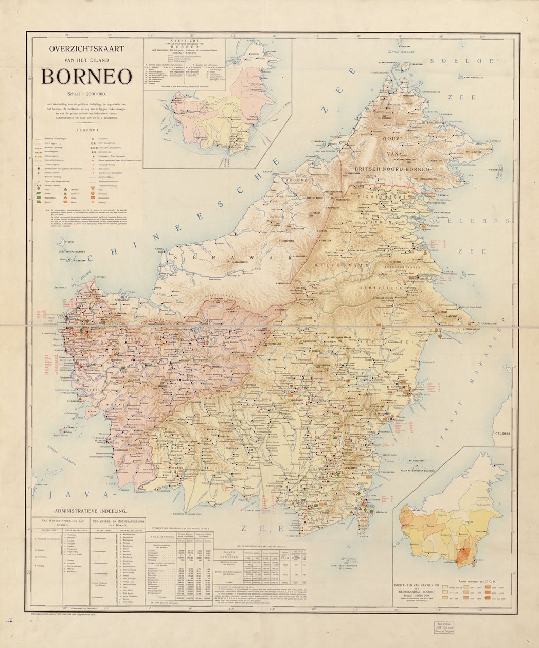 Surrender Map of the Island of Borneo by Unbekannt