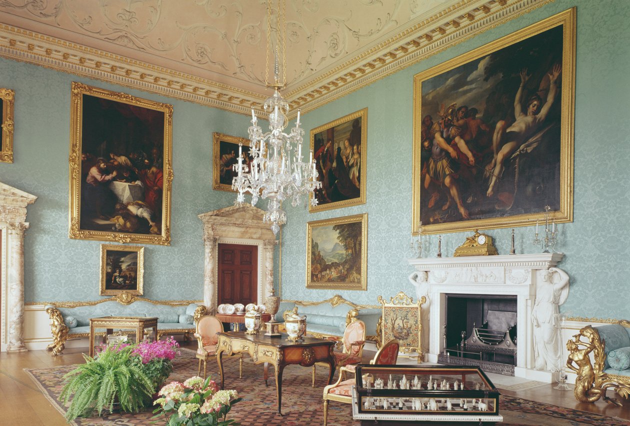The Drawing Room, Kedleston Hall, Derbyshire by Unbekannt Unbekannt