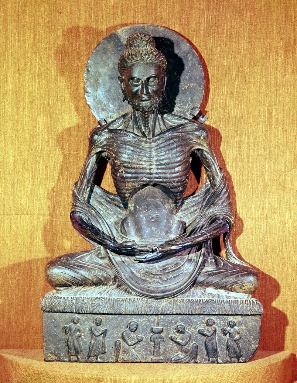 Seated Buddha in meditation, Greco-Buddhist style, 1st-4th century by Unbekannt Unbekannt