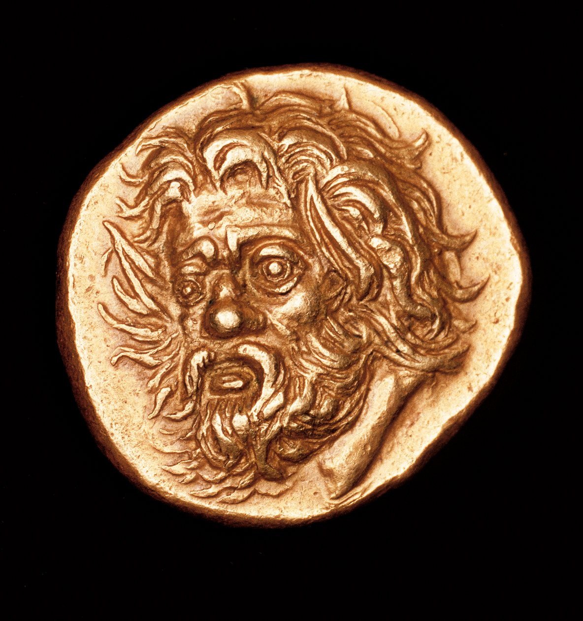 Rare Ancient Greek Coin, Gold Masterpiece, Pantikapaion by Unbekannt Unbekannt