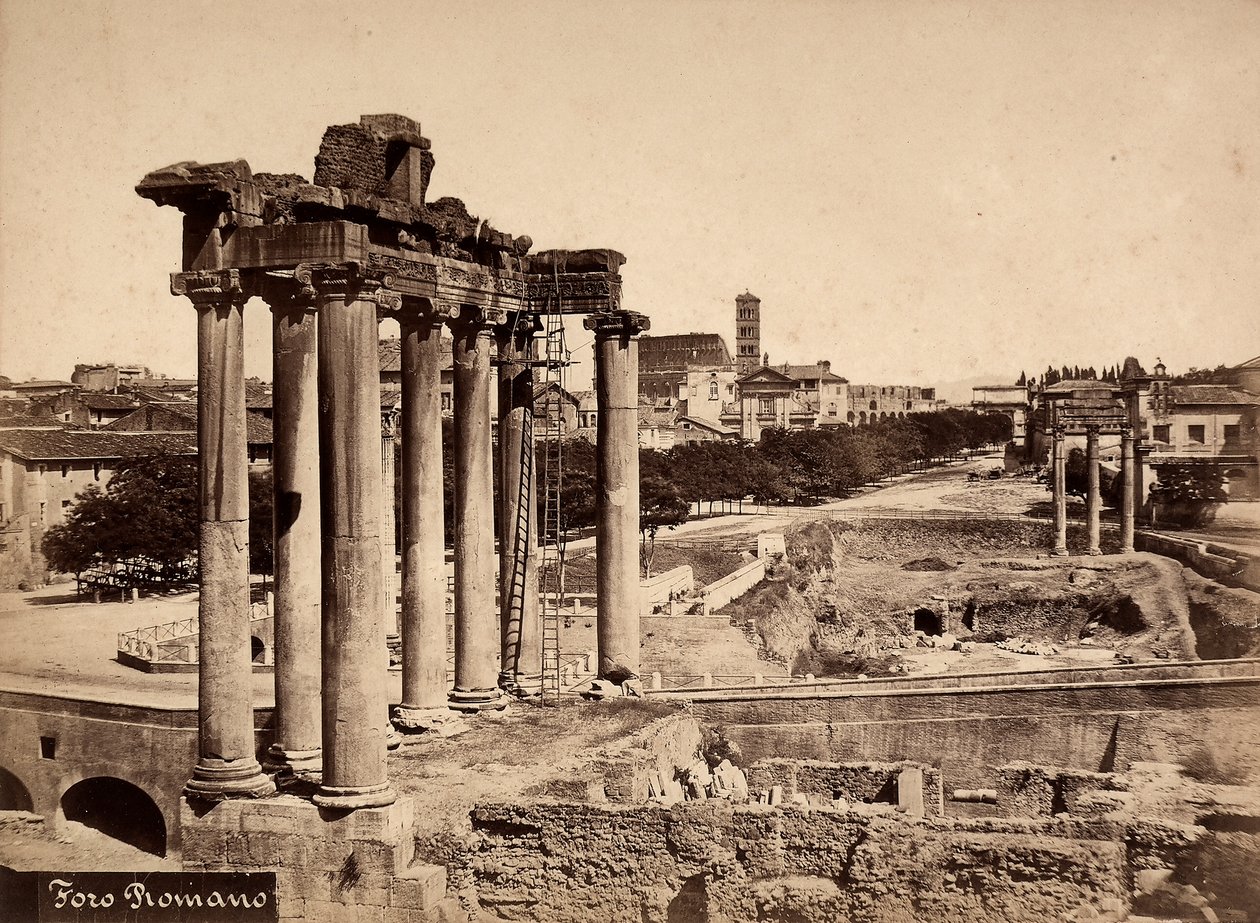 A View of the Roman Forum by Unbekannter Künstler