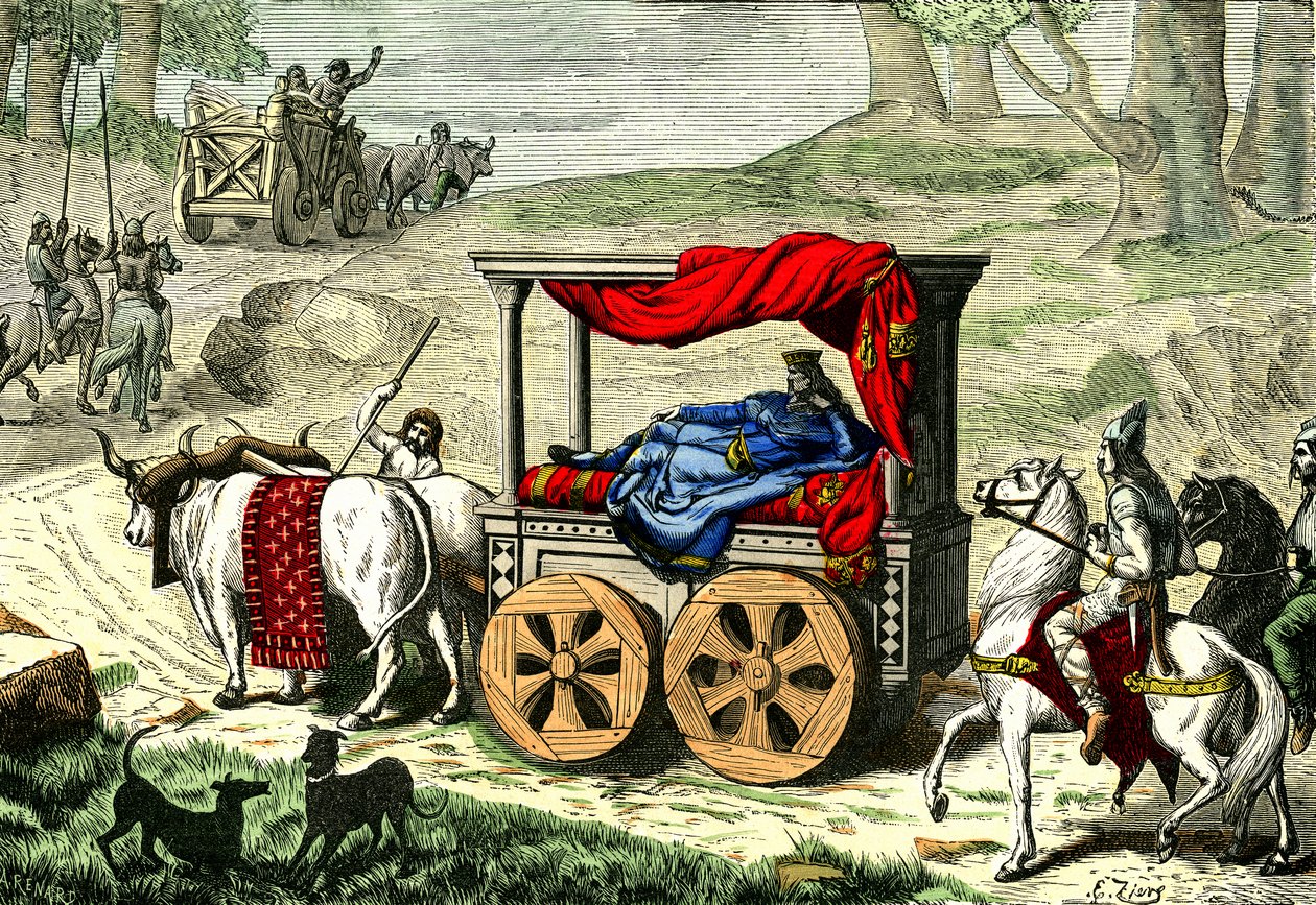 Chariot of a Gallic king, c.1850-86 by Unbekannter Künstler