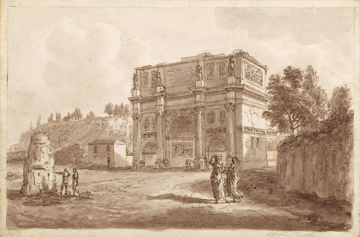 The Arch of Constantine in Rome by Unbekannter Künstler