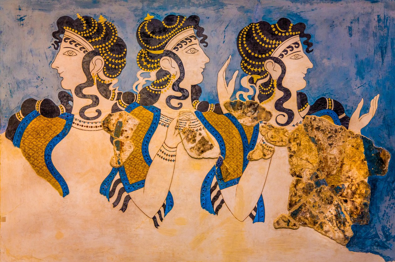 Fresco of the three by Unbekannter Künstler