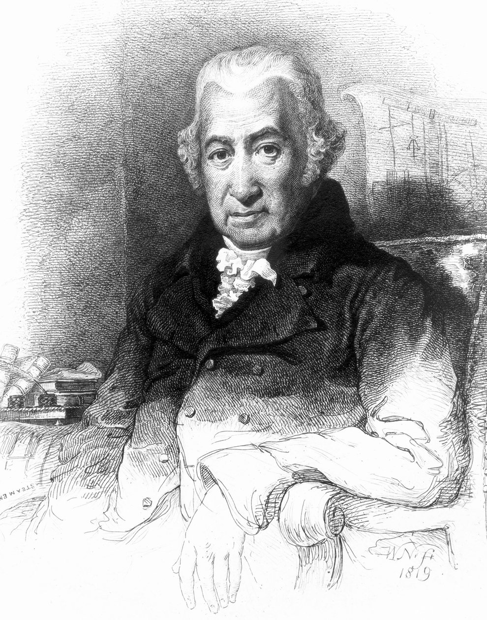 James Watt, Scottish engineer, early 19th century by Unbekannt