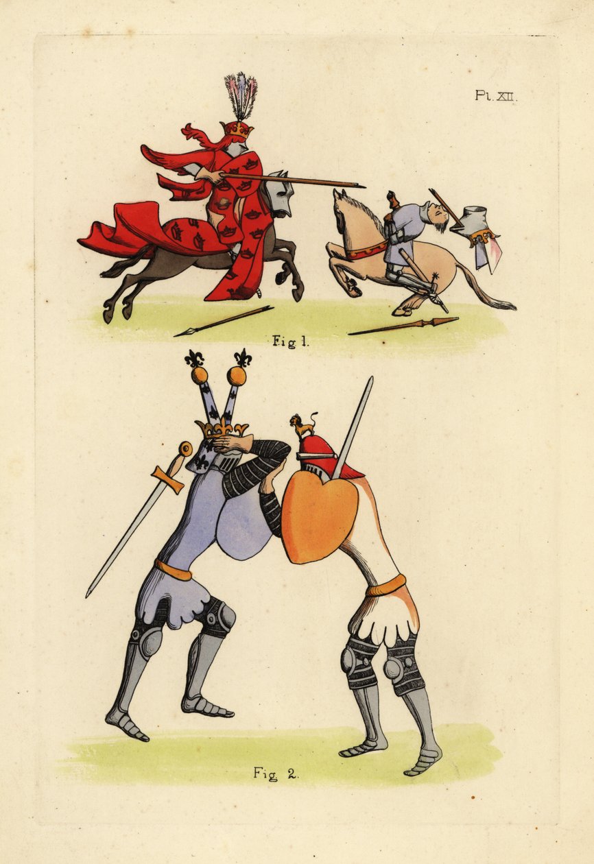 Knights in Combat by Unbekannt