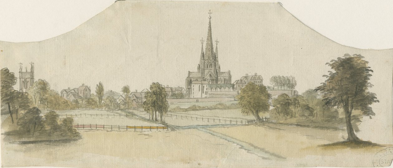 Lichfield Cathedral - East View by Unbekannt