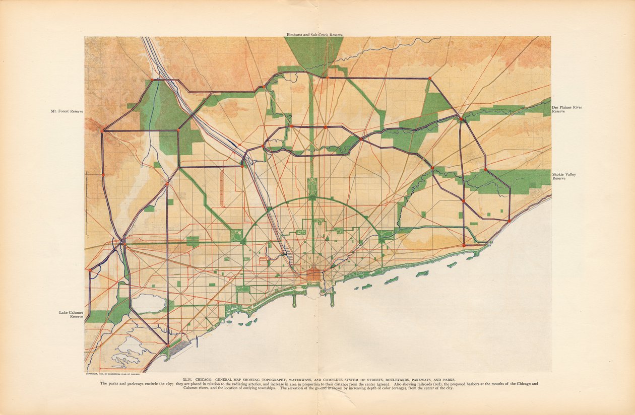 Plate XLIV from Plan of Chicago by Unbekannt