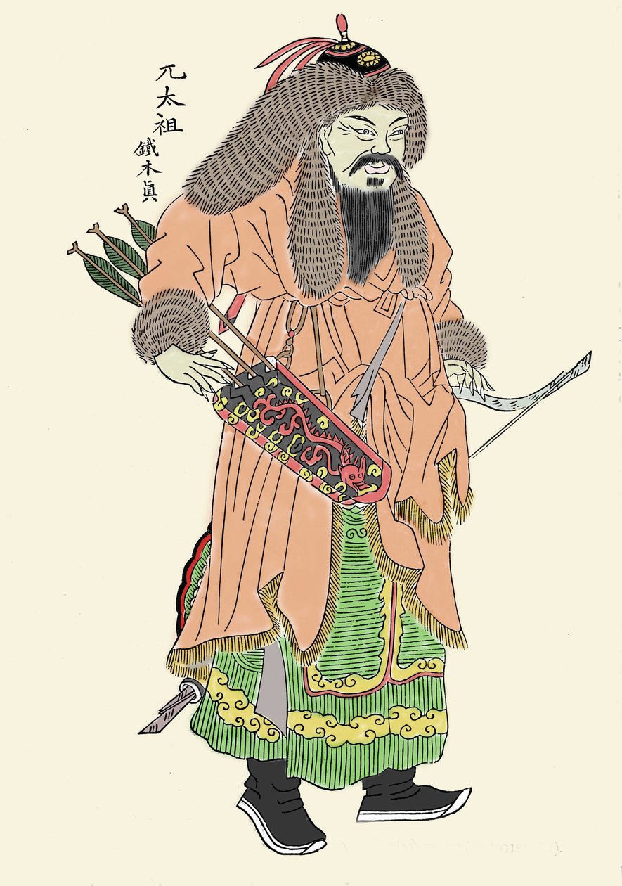 Portrait of Genghis Khan by Unbekannt