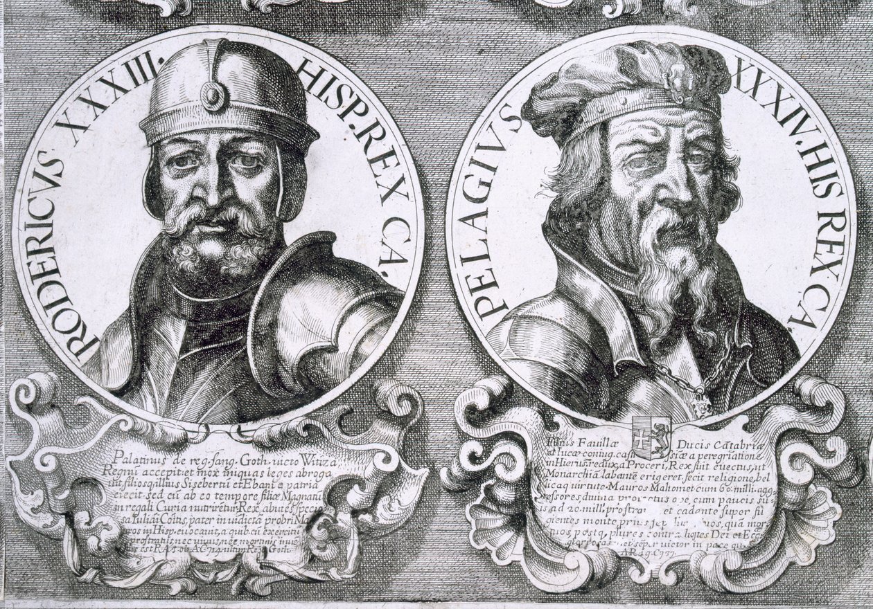 Portraits of Roderic and Pelagius by Unbekannt