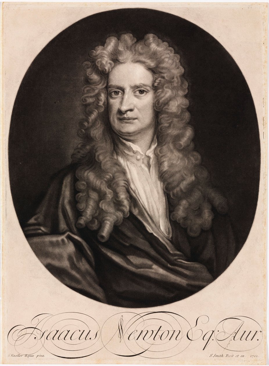 Sir Isaac Newton, English Mathematician and Physicist by Unbekannt