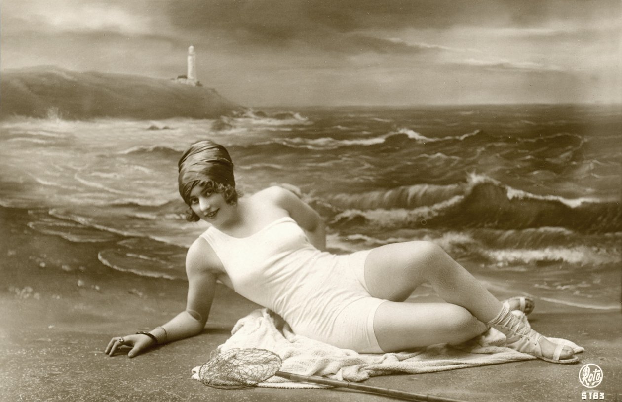 Woman in Swimsuit, c. early 1900s by Alec Hunter