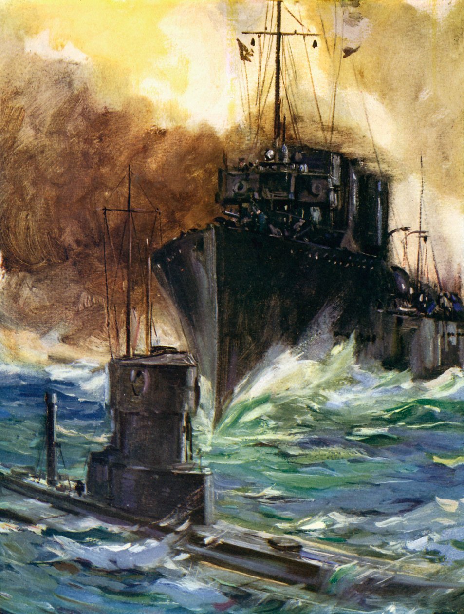 World War I - H.M.S. Badger by Unbekannter Künstler