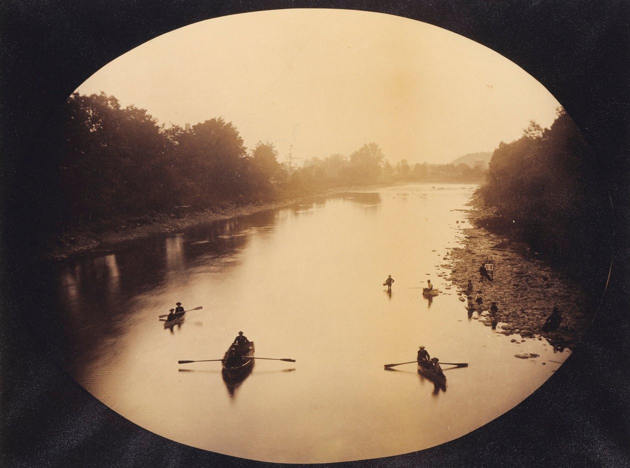 View at Gervanda Looking Downstream from the Bridge by Unidentified