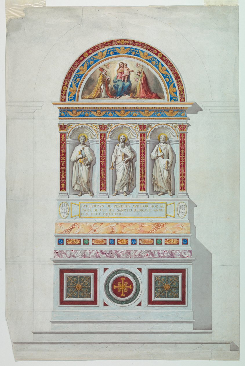 Elevation of an Altar, 1894 by Unknown