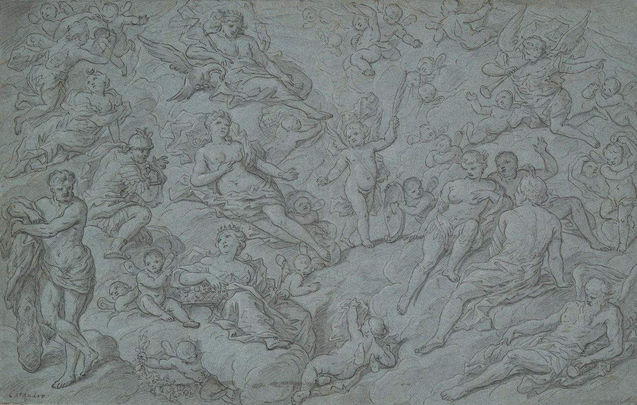 Assembly of Gods and Hercules by Unknown