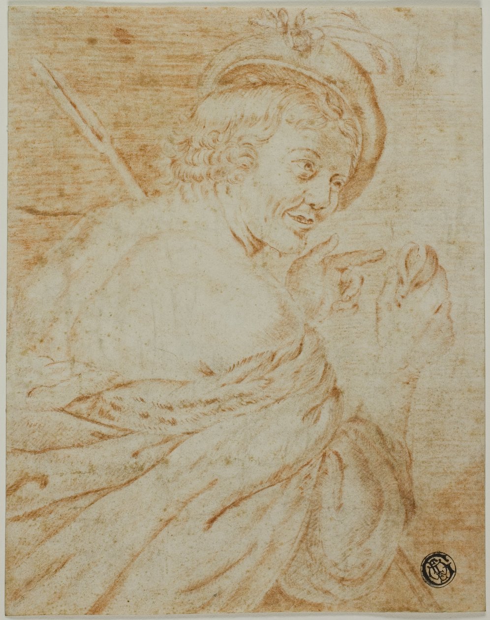 Half-Length View of Man with a Fig by Unknown