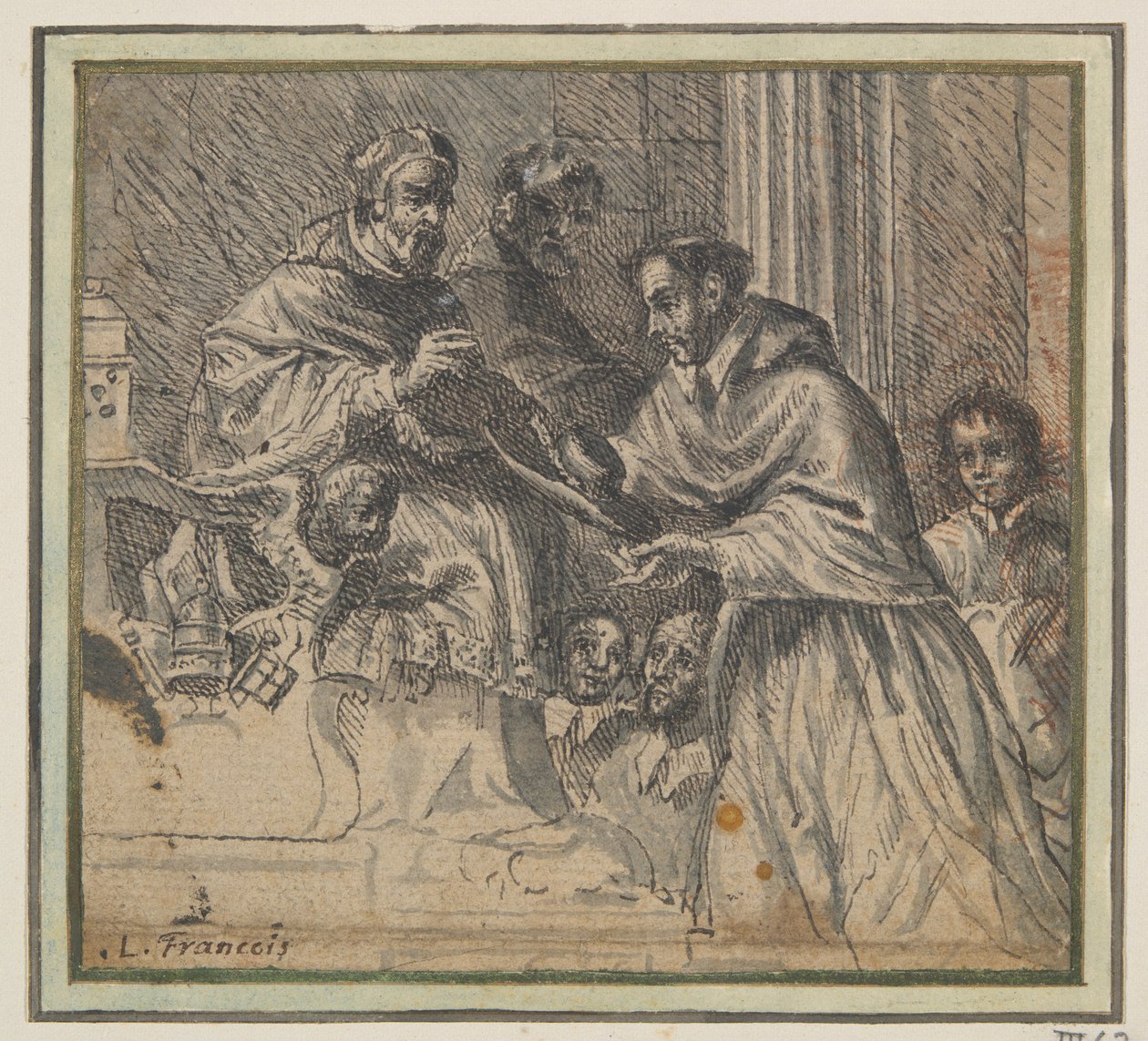 Pope Ordaining a Cardinal by Unknown