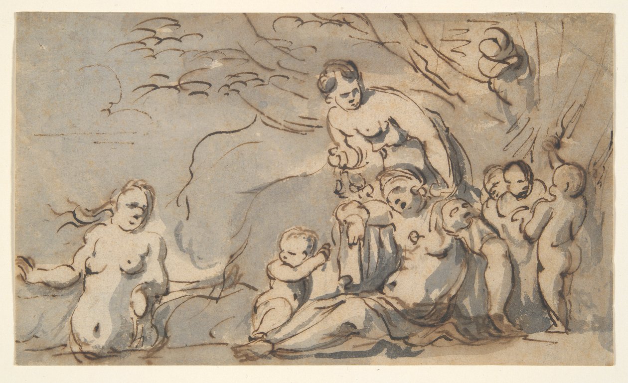 Study for the Abduction of Rinaldo [?] by Unknown