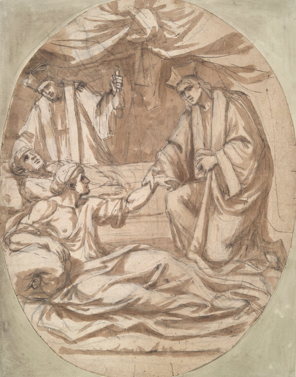 Two Cardinals Treating Two Patients by Unknown