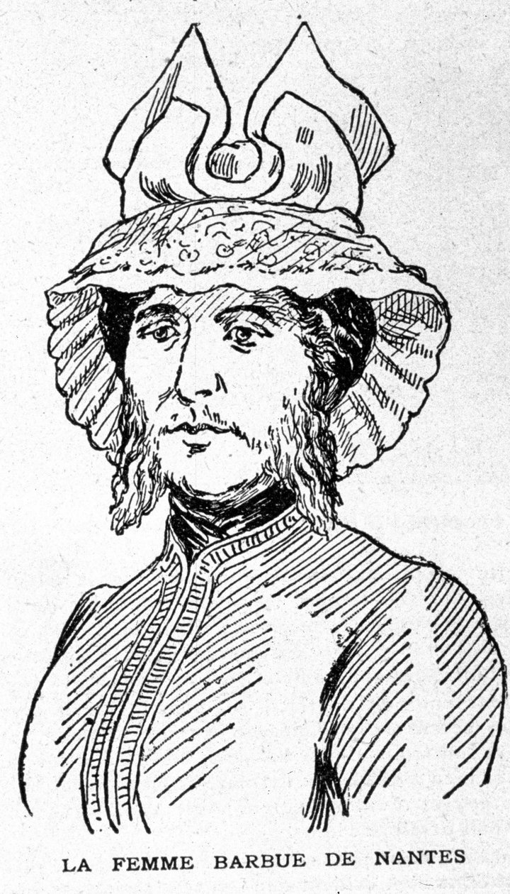 Representation of the bearded woman of Nantes by Unknown artist