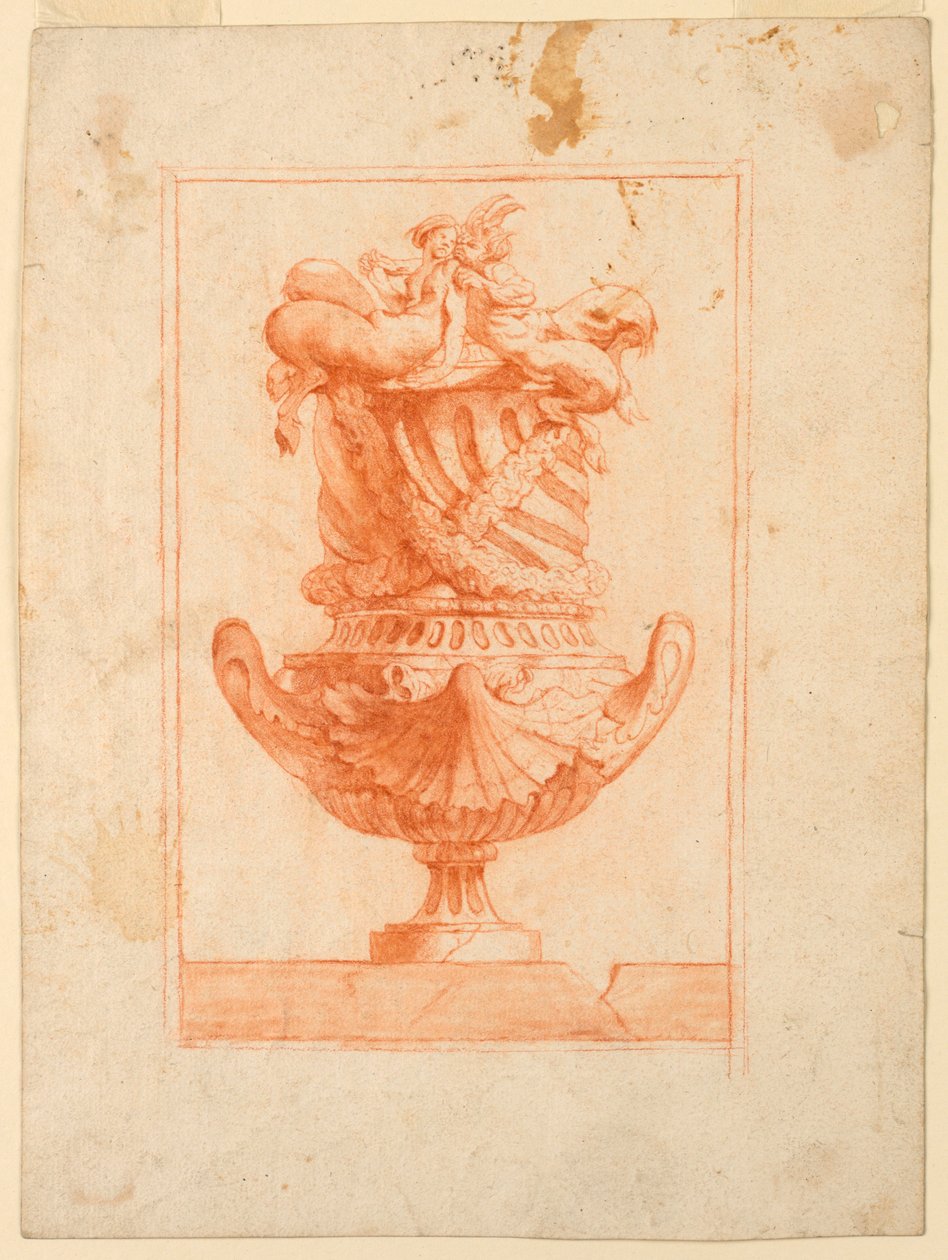 Design for a Vase with Satyrs by Unknown artist