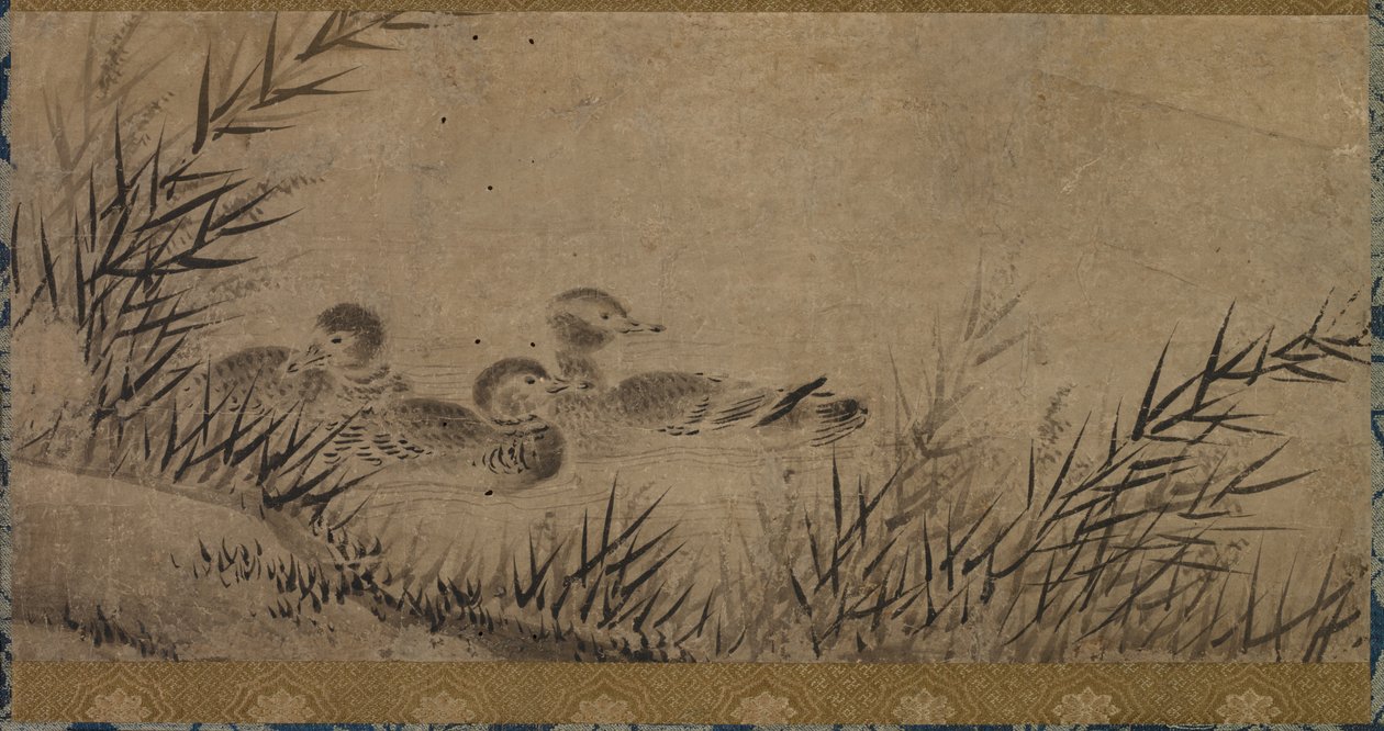 Ducks and Reeds by Unknown artist