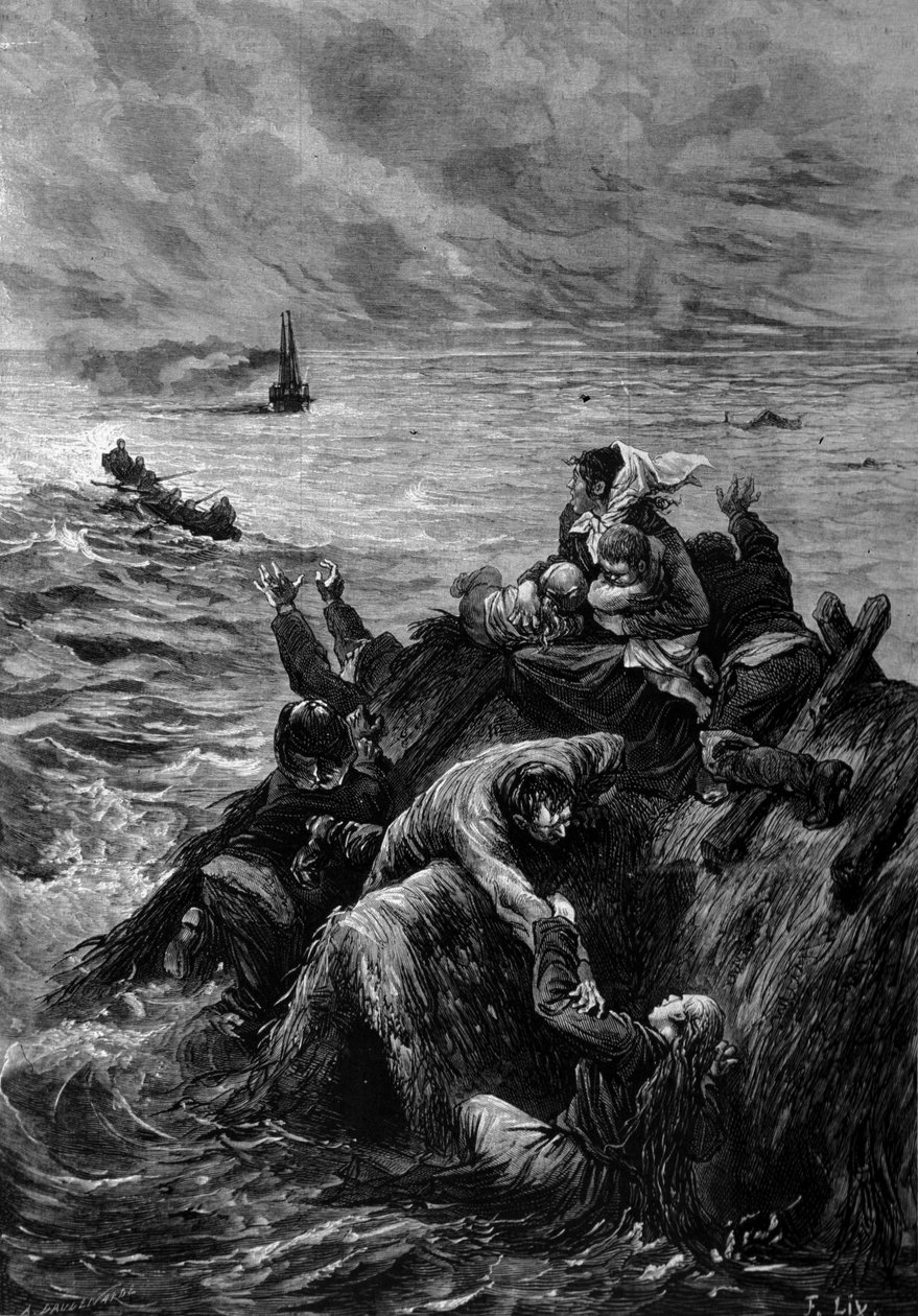 Flooding of Denmark in 1871. by Unknown artist
