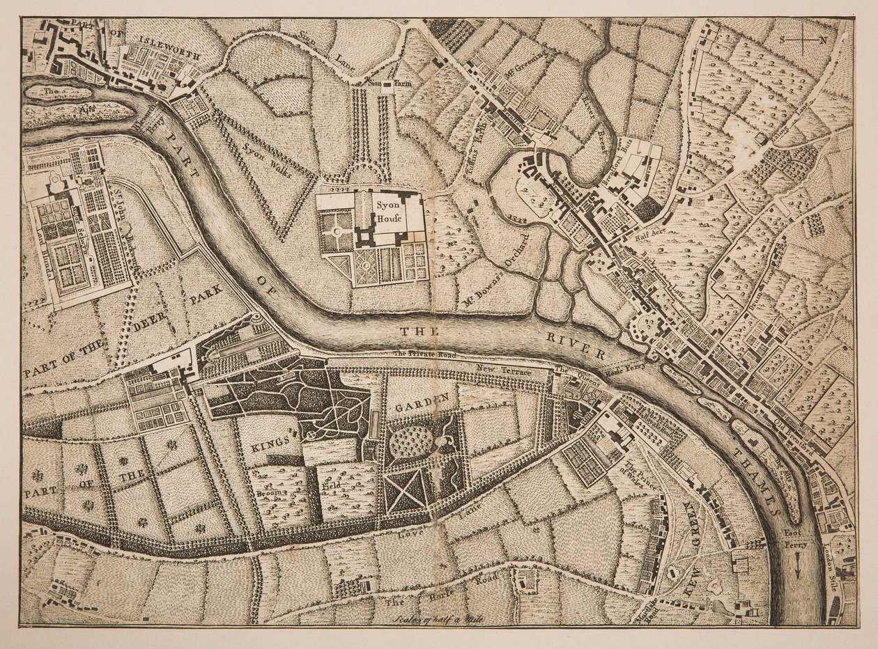 Plan of Richmond, Syon and Kew by Unknown artist